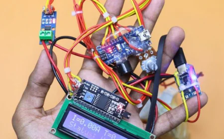 AC - DC Current Monitoring Project with ACS712 and LCD Display