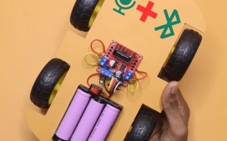 Bluetooth & Voice Control DIY Science Robotic Car Project