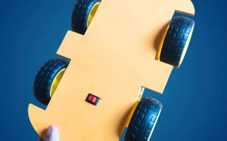 Simple 4WD Robot Car for Kids Science Project