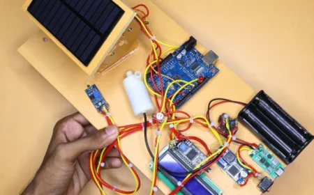 Solar Tracker System with Servo Motor and Temperature Sensor