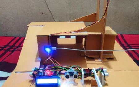 Smart Car Parking System with Lift and Display Project