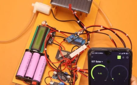 মোবাইল অ্যাপসহ ESP32 স্মার্ট সোলার ট্র্যাকিং সিস্টেম