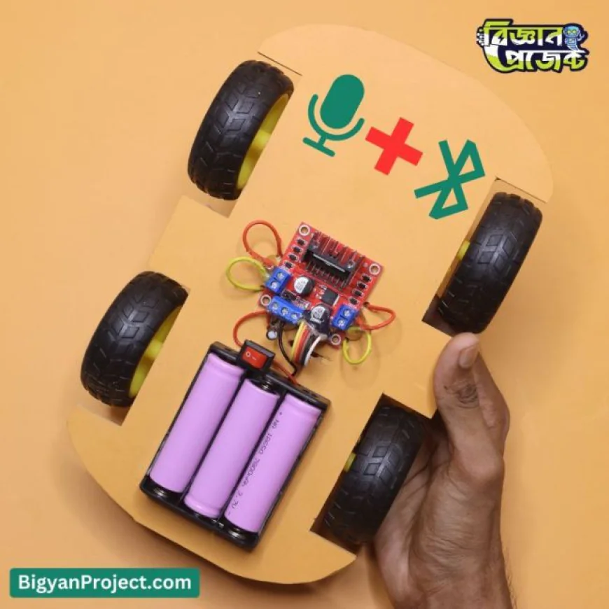Bluetooth & Voice Control DIY Science Robotic Car Project