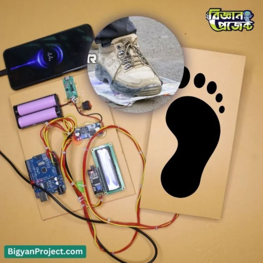 Footstep Power Generator Project - Piezoelectric