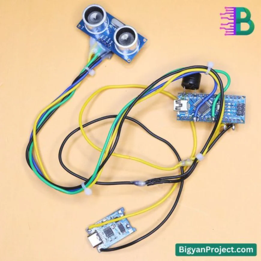 Object Detection Alarm Project Using Ultrasonic Sensor