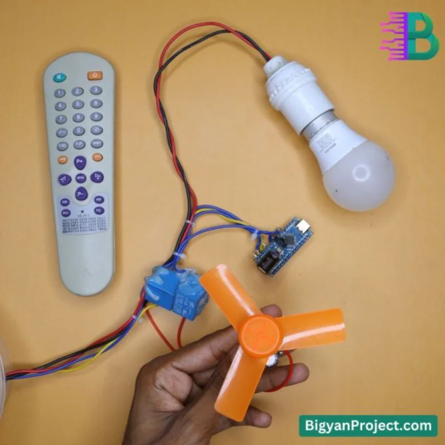 IR Remote Controlled Light and Fan Project