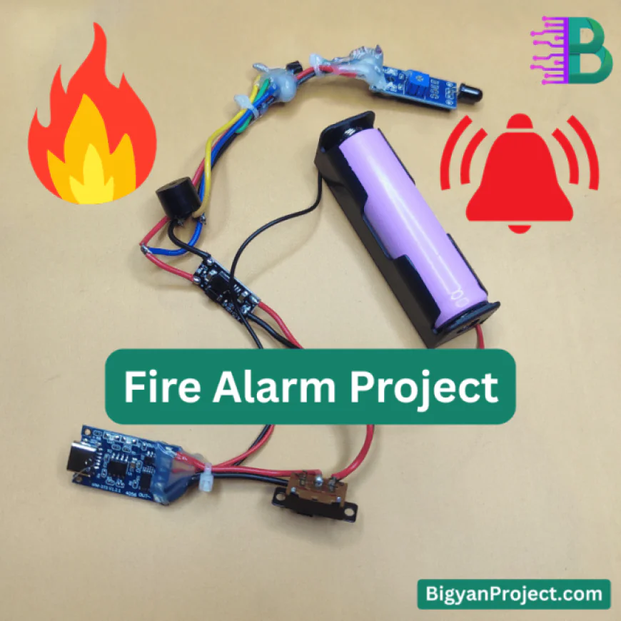 Portable Fire Alarm System – Flame Sensor Science Project