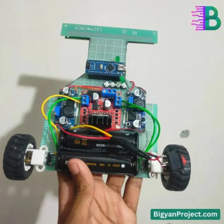 6 Array Line Follower Robot Car with IR Sensor