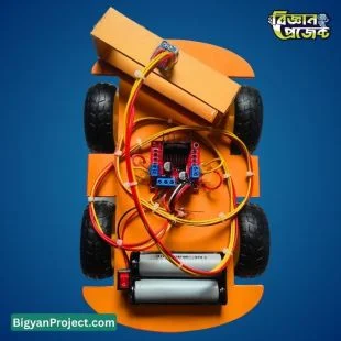 Arduino Gyroscope Controlled 4 Wheel Robot Science Project