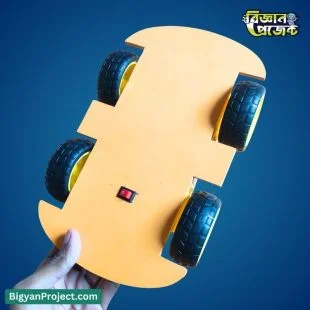 Simple 4WD Robot Car for Kids Science Project