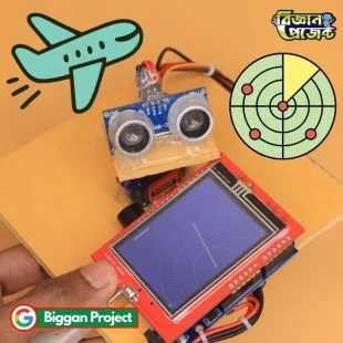 180 Degree Ultrasonic Radar Project with TFT LCD