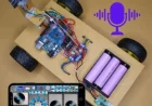 Voice and Bluetooth Robot Car with Obstacle Sensor