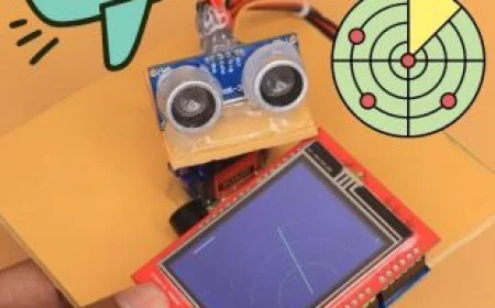 180 Degree Ultrasonic Radar Project with TFT LCD