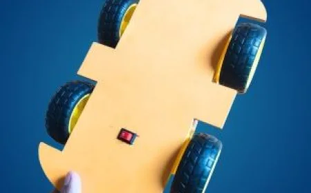 Simple 4WD Robot Car for Kids Science Project