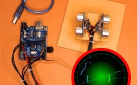 Arduino 360° Ultrasonic Radar Science Project