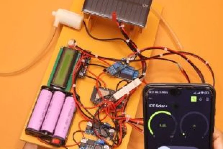 Smart Solar Tracking System Project ESP32 Smart Solar Tracking System with Mobile App - Science Project BD